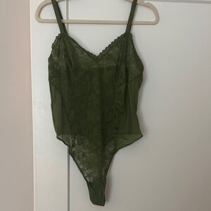 Parade Green Lace Bodysuit